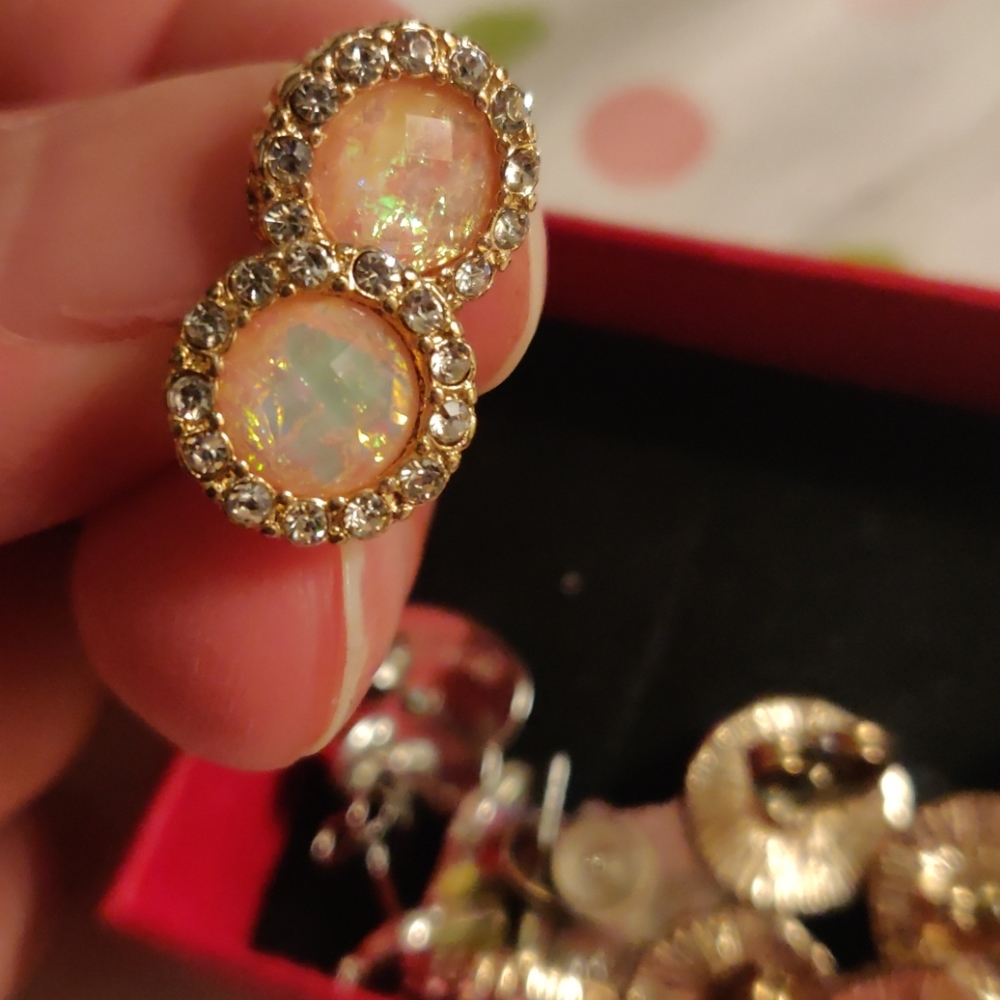 Opalescent earrings